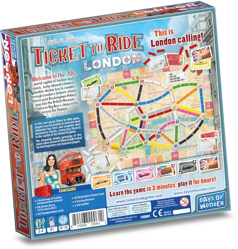Asmodee Ticket to Ride: London Family Strategy Board Game