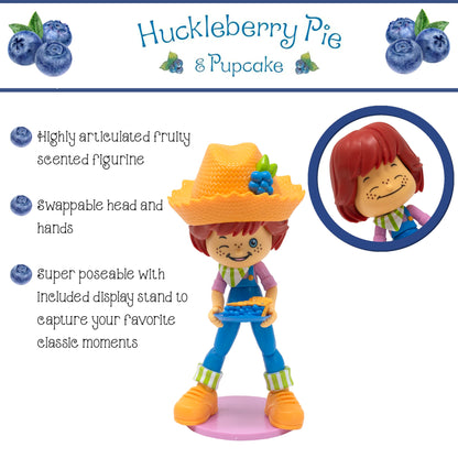 Boss Fight Studio Strawberry Shortcake Huckleberry Pie with Pupcake, Collectible Figure
