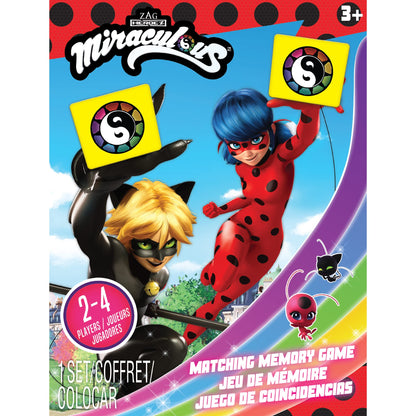 Zag Heroez Miraculous Ladybug Memory Matching Game - 72 Memory Cards