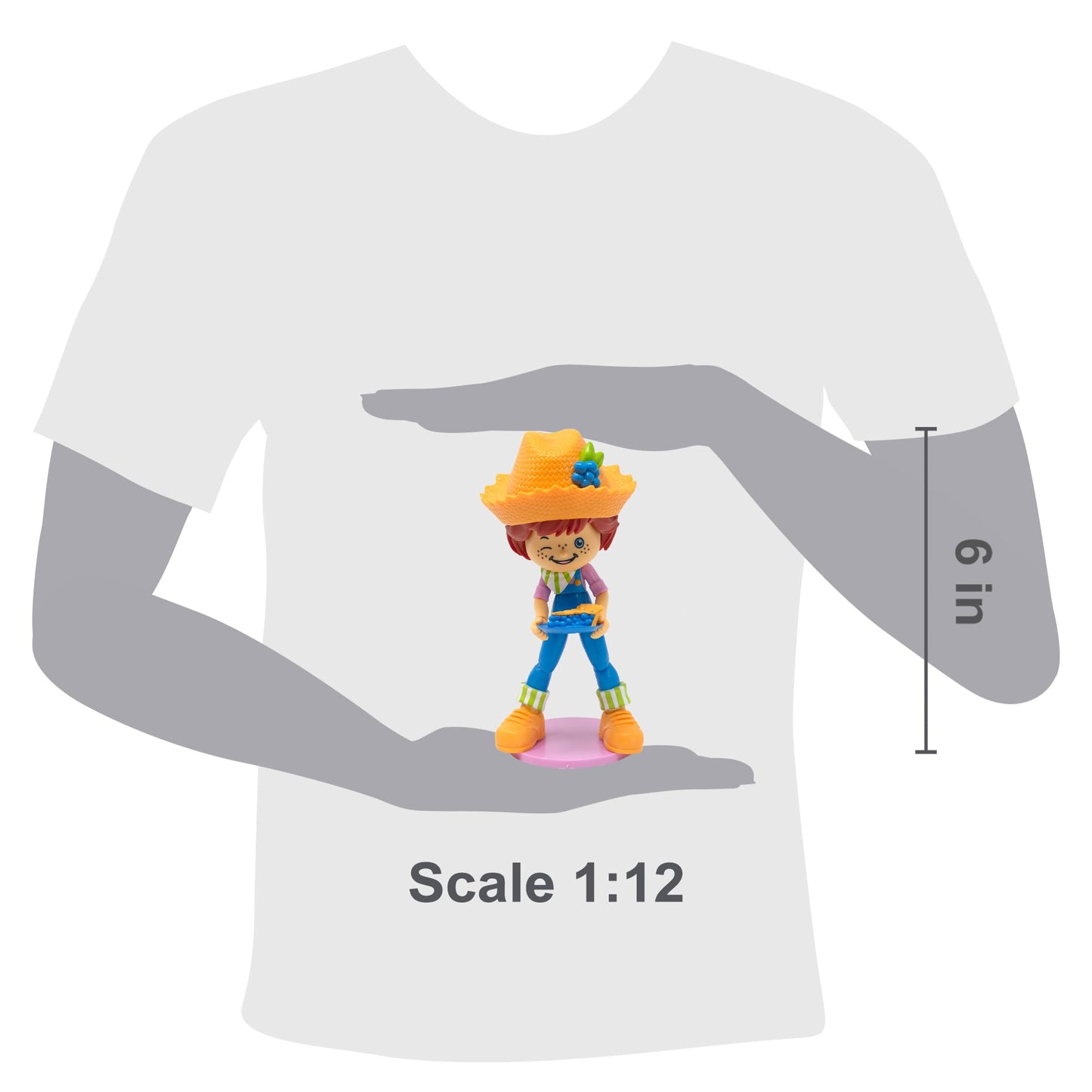 Boss Fight Studio Strawberry Shortcake Huckleberry Pie with Pupcake, Collectible Figure