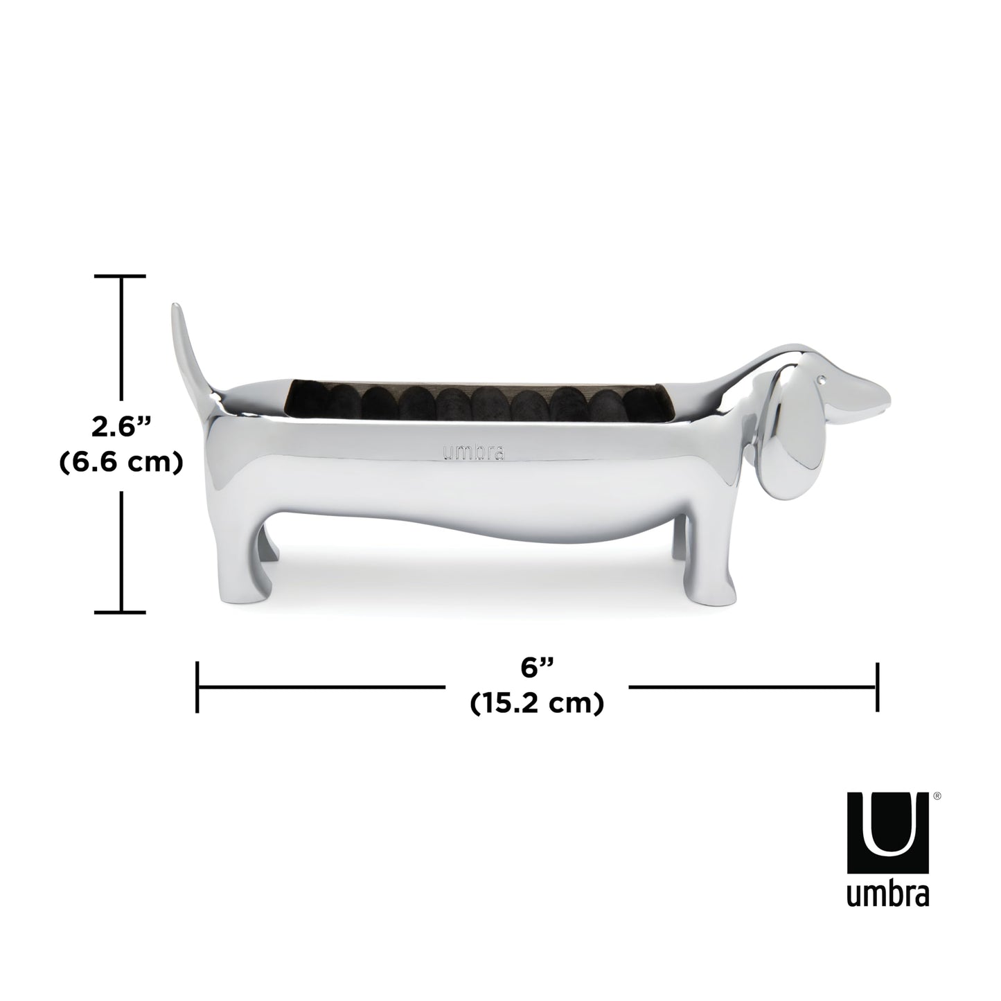 Umbra Dachsie Ring Holder, Chrome