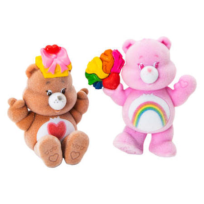 Care Bears Cheer Bear & Tenderheart Bear Mini Figure 2-Pack (Flocked)