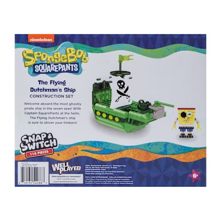 Well Played Toys SpongeBob SquarePants The Flying Dutchman's Ship Build Set - 114 pieces