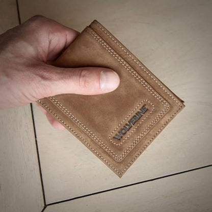 WOLVERINE Men's RFID Blocking Rugged Bifold & Passcase Wallet