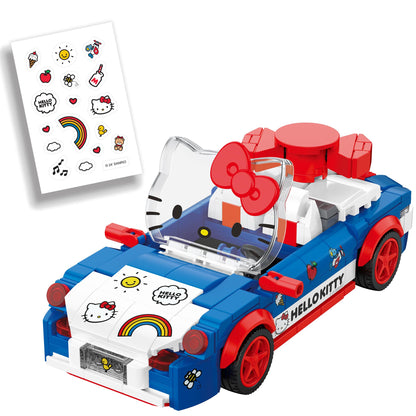 Brickcraft Officially Licensed Sanrio Hello Kitty Custom Convertible, 294 Pieces Building Set