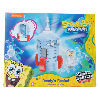 Well Played Toys SpongeBob SquarePants Sandys Rocket Build Set & Figure - 95 pieces