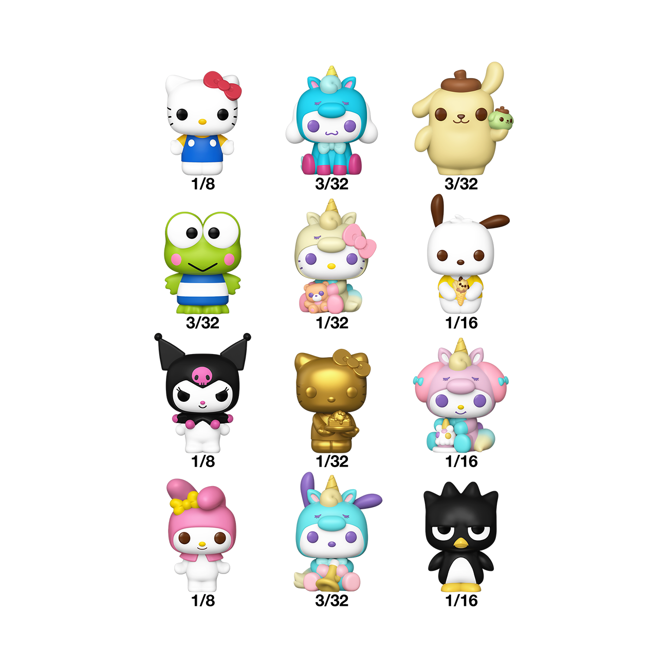 Bitty Pop! Animation: Hello Kitty and Friends Mystery Mini Figure (1 RANDOM)