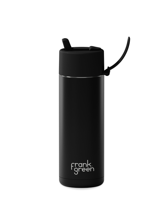 20oz Bottle with Flip Straw Lid - Midnight