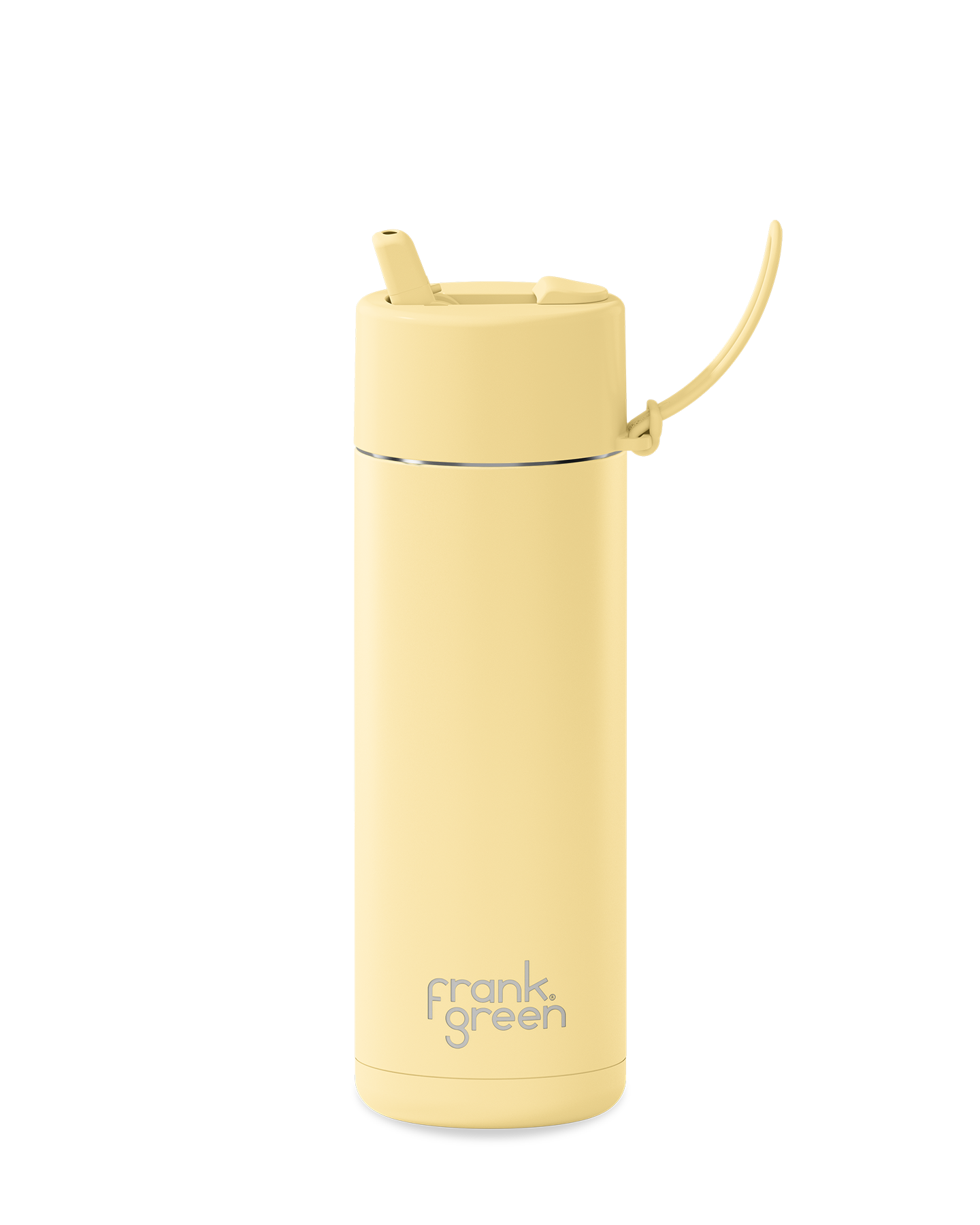20oz Bottle with Flip Straw Lid - Buttermilk