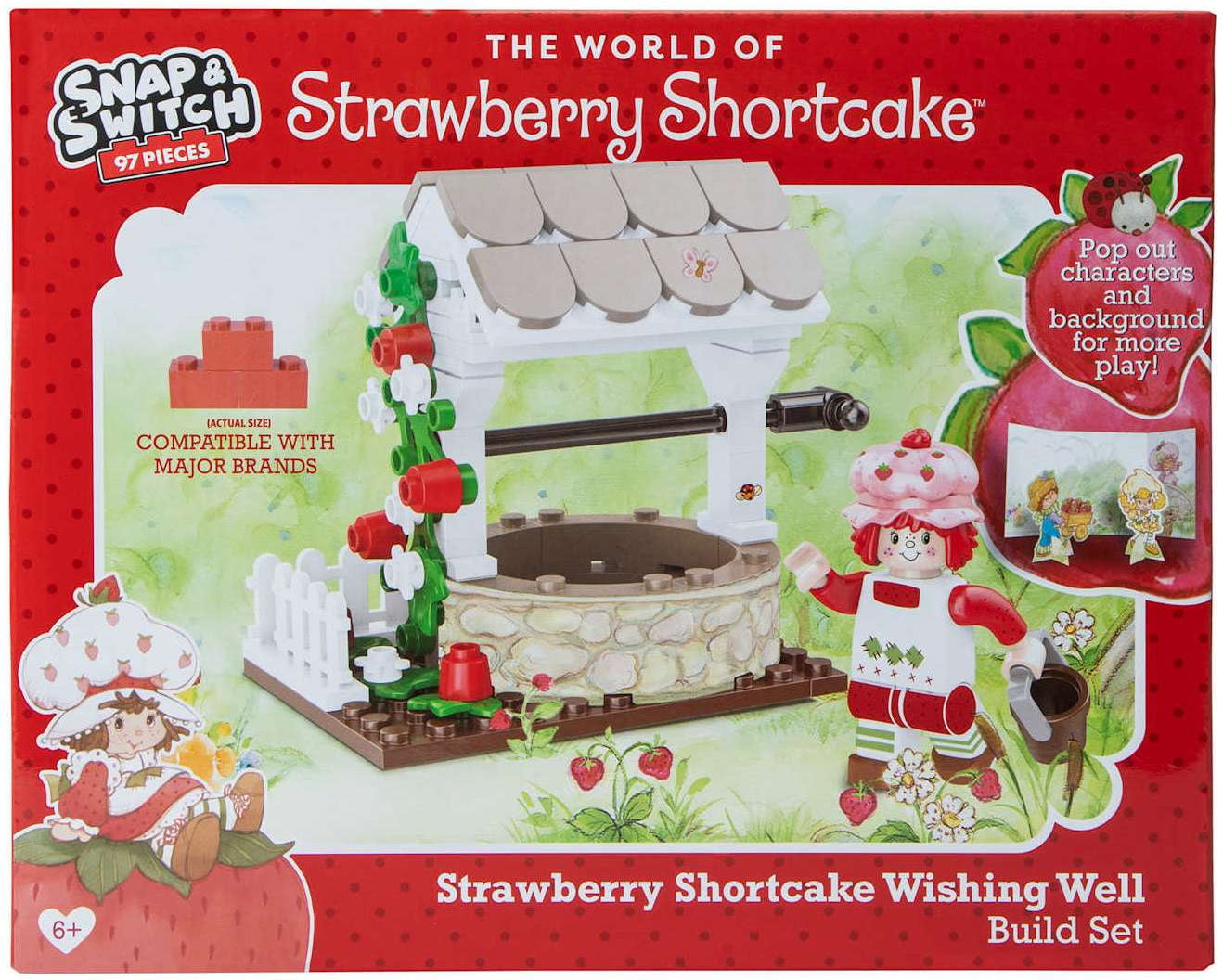 Well Played Toys Strawberry Shortcake Wishing Well Build Set - 97 Pieces