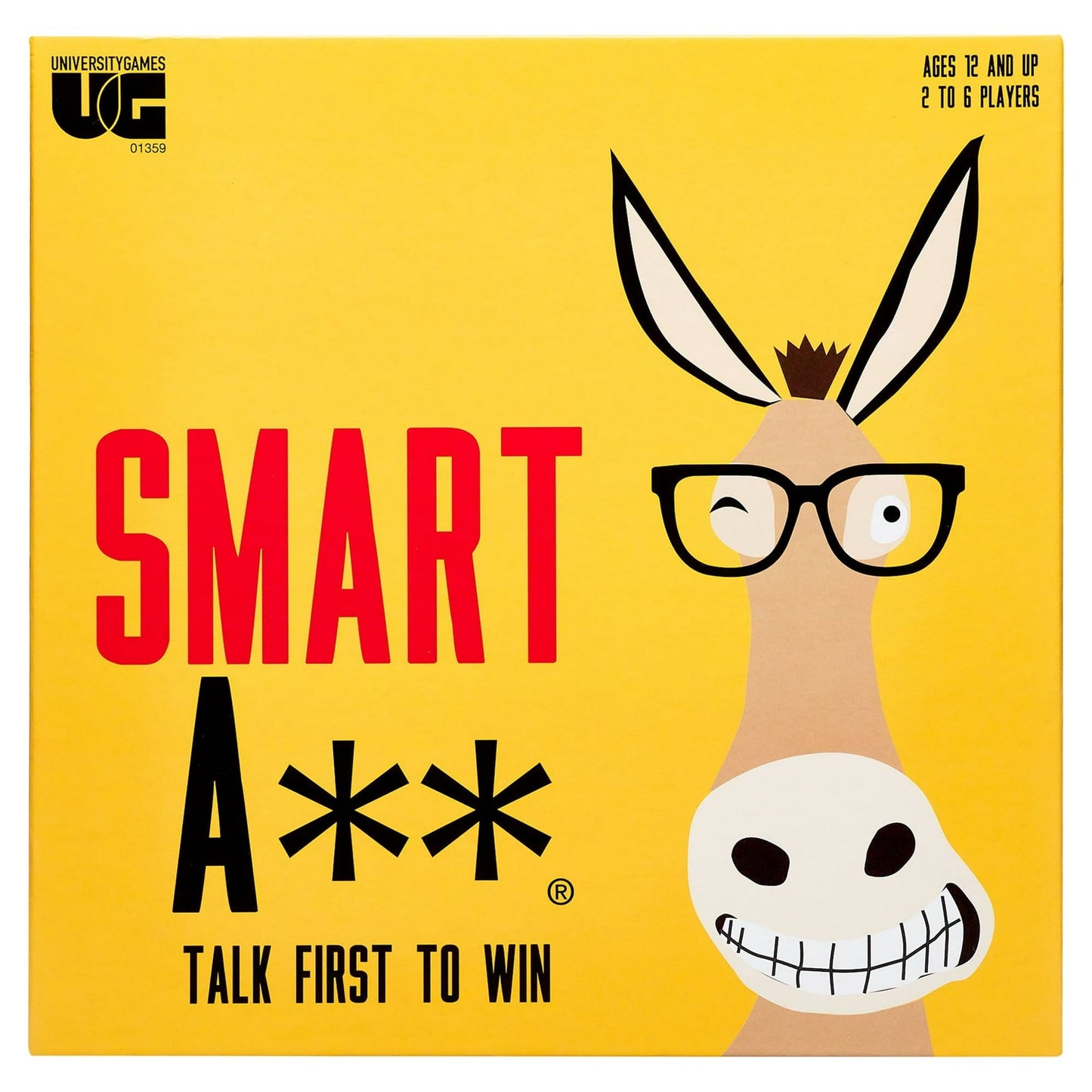 University Games Smart A** Tin Card Game