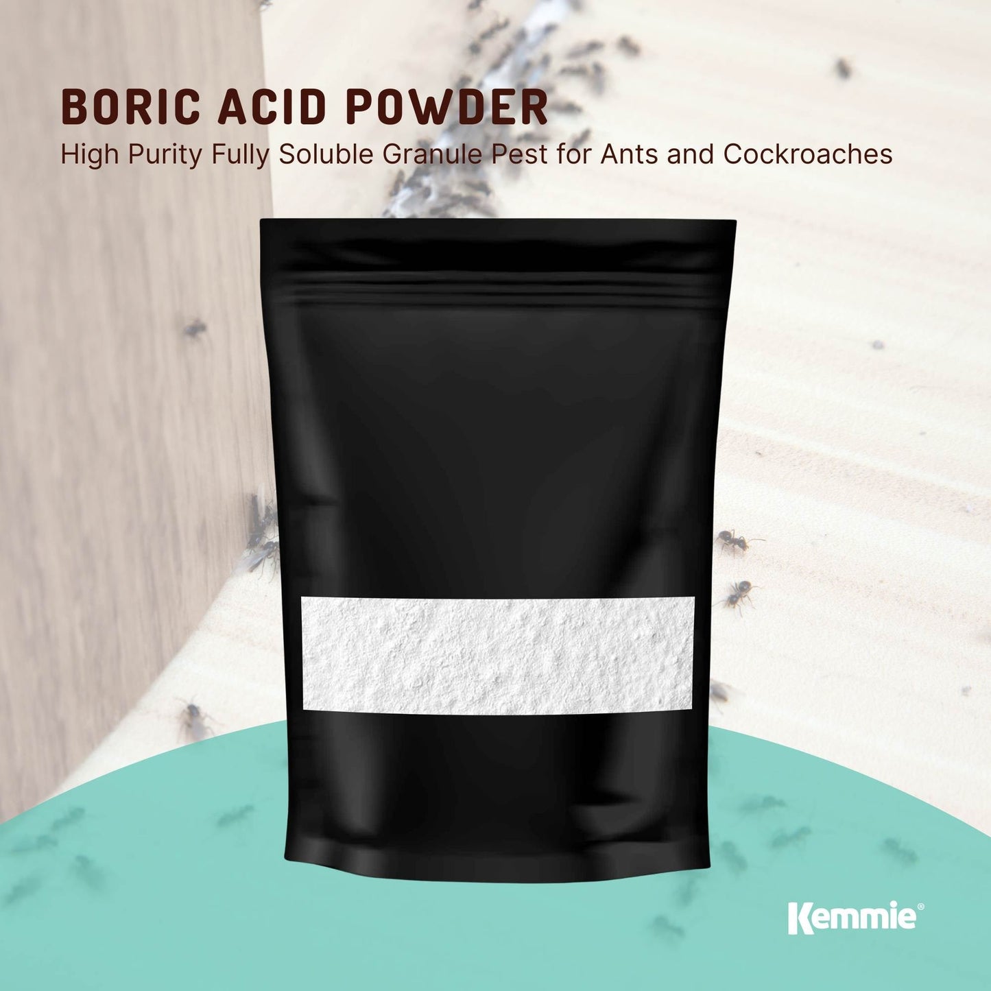 1Kg Boric Acid Powder High Purity Fully Soluble Granule Pest Ant Cockroaches