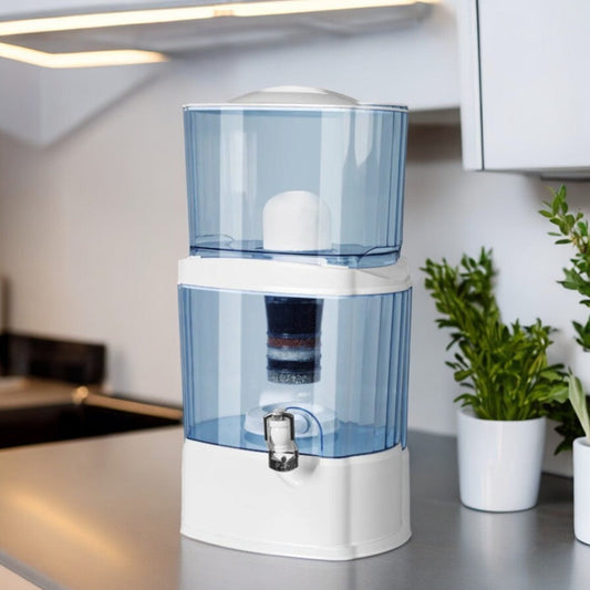 24L Benchtop 8 Stage Water Filter - Alkaline & Mineral Ceramic Carbon Purifier