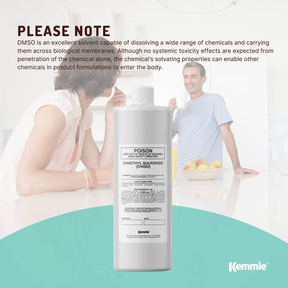 1L DMSO Liquid 99.9% Pure Pharmaceutical Dimethyl Sulfoxide Grade Solvent Bulk