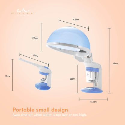 2 In 1 Facial and Hair Steamer Face Skin Portable Table Top Steam Ozone Machine
