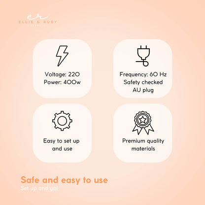 2 In 1 Facial and Hair Steamer Face Skin Portable Table Top Steam Ozone Machine