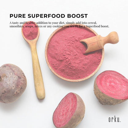 800g Organic Beetroot Powder Bucket Superfood Beet Root Supplement Beta Vulgaris