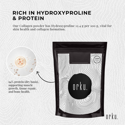 1Kg Collagen Powder - Bovine Hydrolysate Protein Peptide Supplement Unflavoured