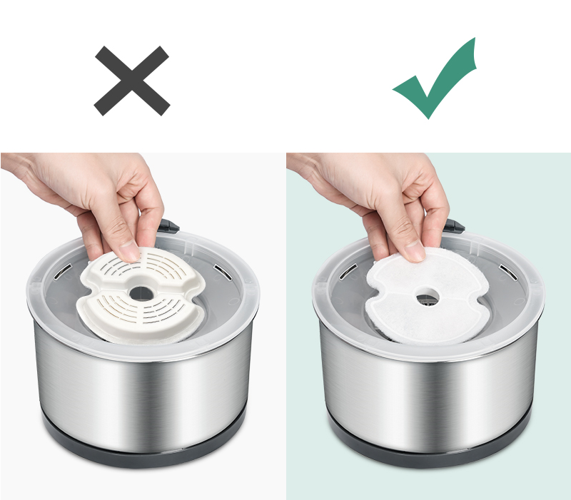 YES4PETS 8 x Pet Dog Cat Fountain Filter Replacement Activated Carbon Ion Exchange Resin Triple Filtration System Automatic Water Dispenser Compatible