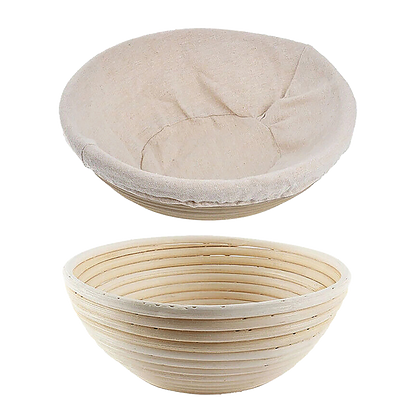 2 x 9" Sourdough Bread Proofing Set Bread Making Kit Round Bowls