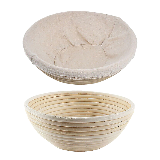 2 x 9" Sourdough Bread Proofing Set Bread Making Kit Round Bowls