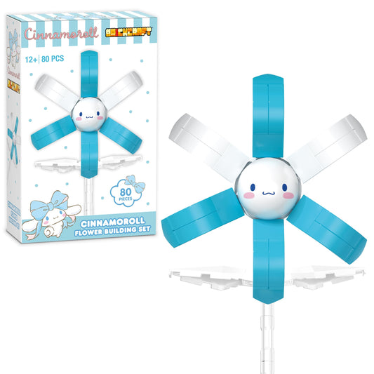 Brickcraft Officially Licensed Sanrio Cinnamoroll Flower 80 Pieces Building Set
