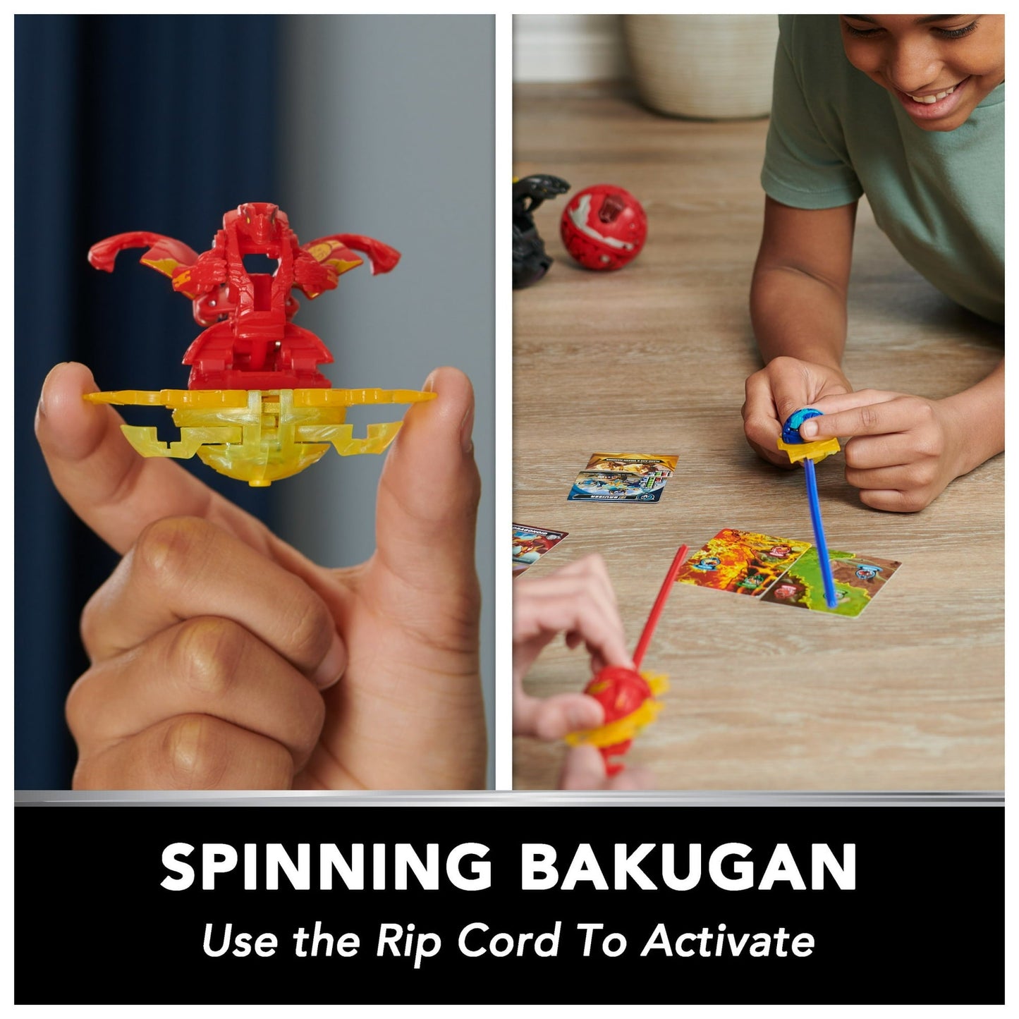 Bakugan Starter 3-Pack Spinning Action Figures, Special Attack Bruiser, Octogan and Nillious