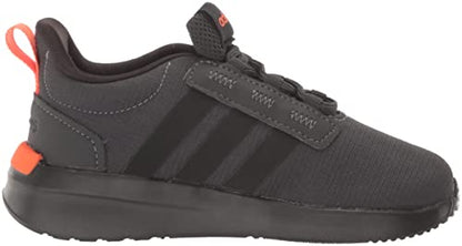 adidas Racer TR21 Running Shoe, 5.5 US Unisex Big Kid, Carbon/Black/Semi Impact Orange