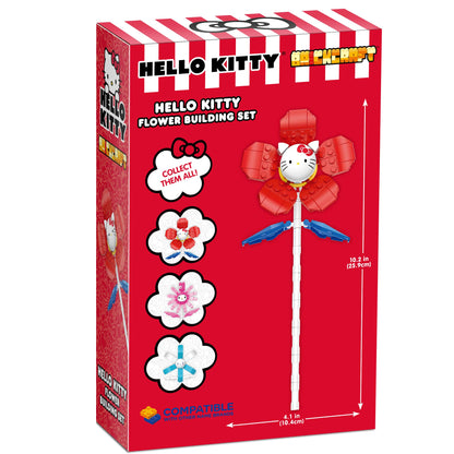 Brickcraft Officially Licensed Sanrio Hello Kitty Flower, 74 Pieces Building Set