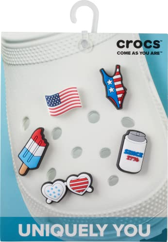 Crocs Jibbitz 5-Pack USA Shoe Charms | Jibbitz for Crocs