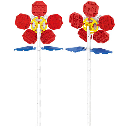 Brickcraft Officially Licensed Sanrio Hello Kitty Flower, 74 Pieces Building Set