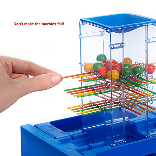 Mattel Games Travel Kerplunk, Portable Kids Game with Built-in Storage