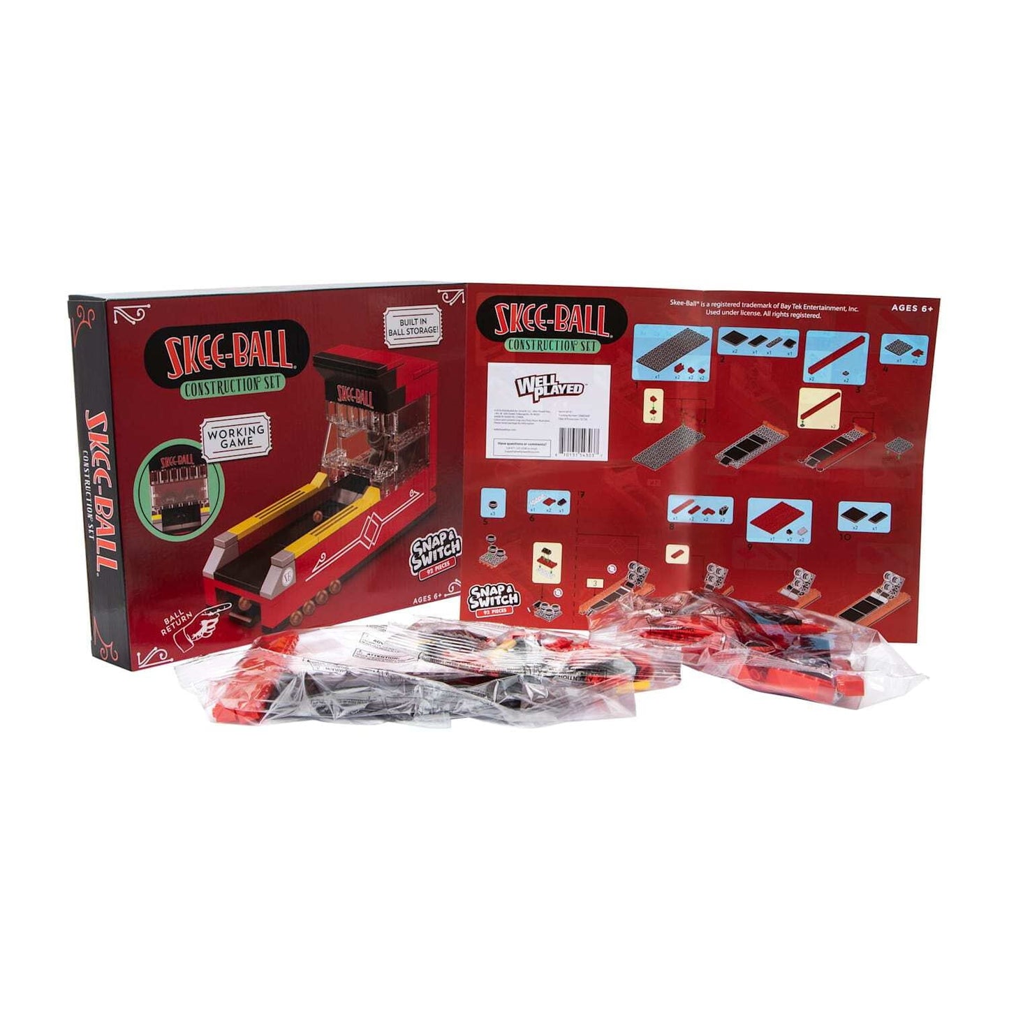 Well Played Toys Skee-Ball Construction Set, 92 pieces