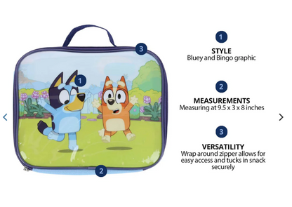 Bluey & Bingo Insulated Lunch Bag Fun Time Pups
