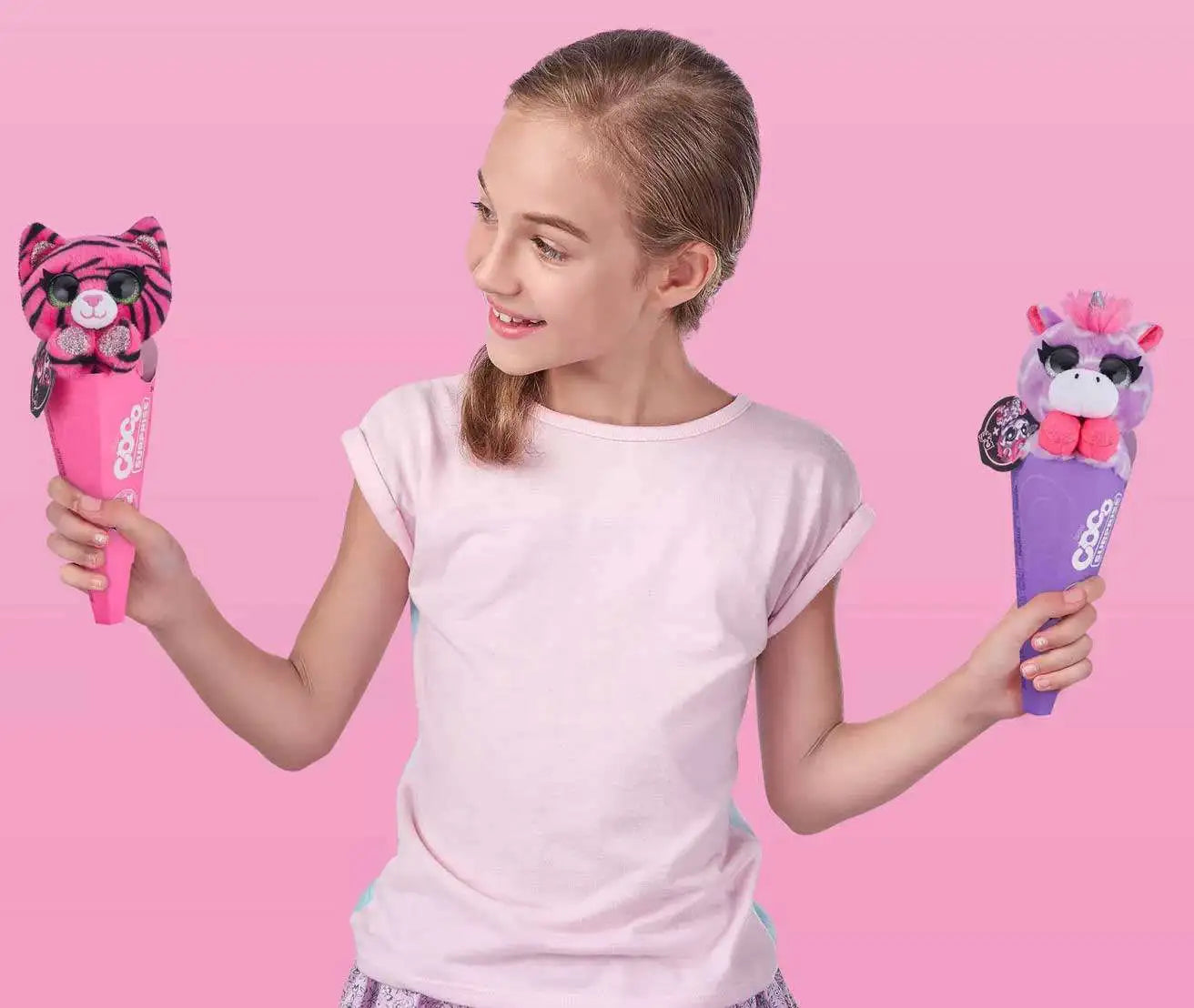 Coco Cones Surprise Neon Series Fliss Plush [Flamingo]