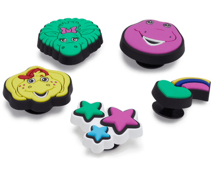 Crocs Jibbitz 5-Pack Barney Shoe Charms | Jibbitz for Crocs