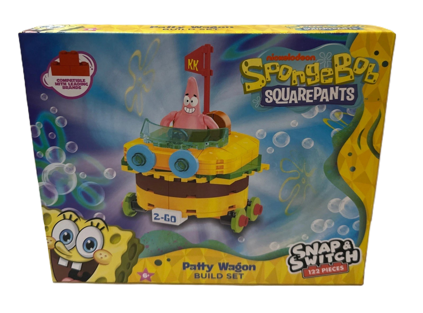 Well Played Toys SpongeBob SquarePants Patty Wagon Build Set - 122 Pieces