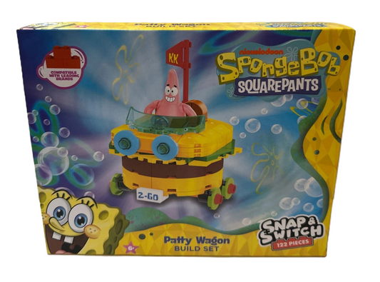 Well Played Toys SpongeBob SquarePants Patty Wagon Build Set - 122 Pieces