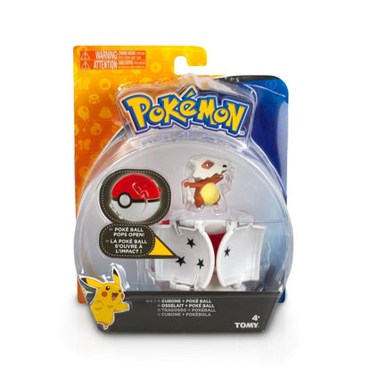TOMY Pokemon Throw n Pop Poke Ball, Cubone and Poke Ball