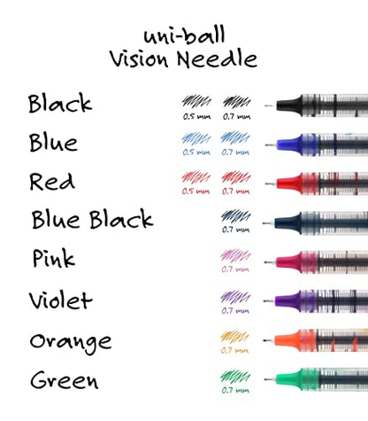 Vision Rollerball Pens, 0.7mm, Pack of 12