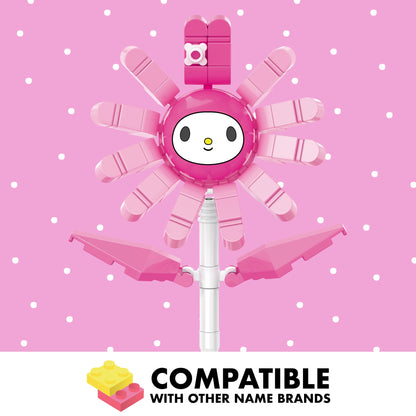 Brickcraft Officially Licensed Sanrio My Melody Flower, 92 Pieces Building Set