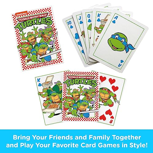 AQUARIUS Teenage Mutant Ninja Turtles Pizza Playing Cards