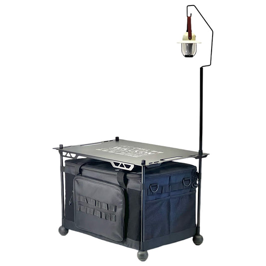 WillBBQ Camping Explorer 50L Tactical Organizer With Tabletop