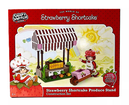 Well Played Toys Strawberry Shortcake Produce Stand Build Set & Figure - 123 pieces
